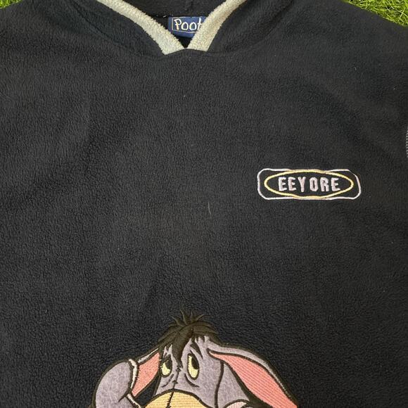 Vintage Navy Winnie the Pooh Eeyore Fleece Sweatshirt - Picture 5 of 5